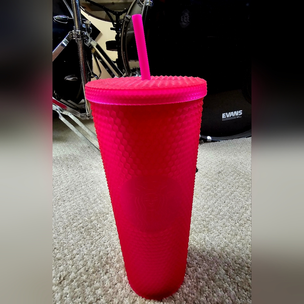 Starbucks Hot Pink Jelly Matte Studded Tumbler